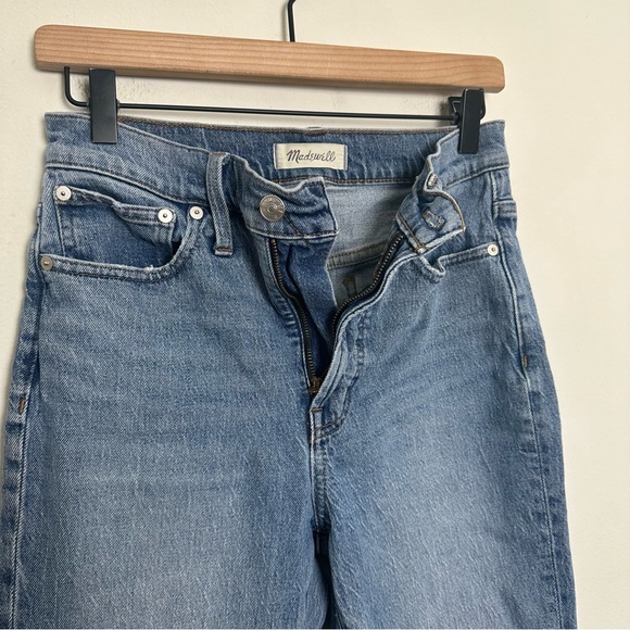 MADEWELL- The Perfect Vintage Jean in Belbury Wash Straight Leg Mom Jeans Denim - Picture 7 of 10